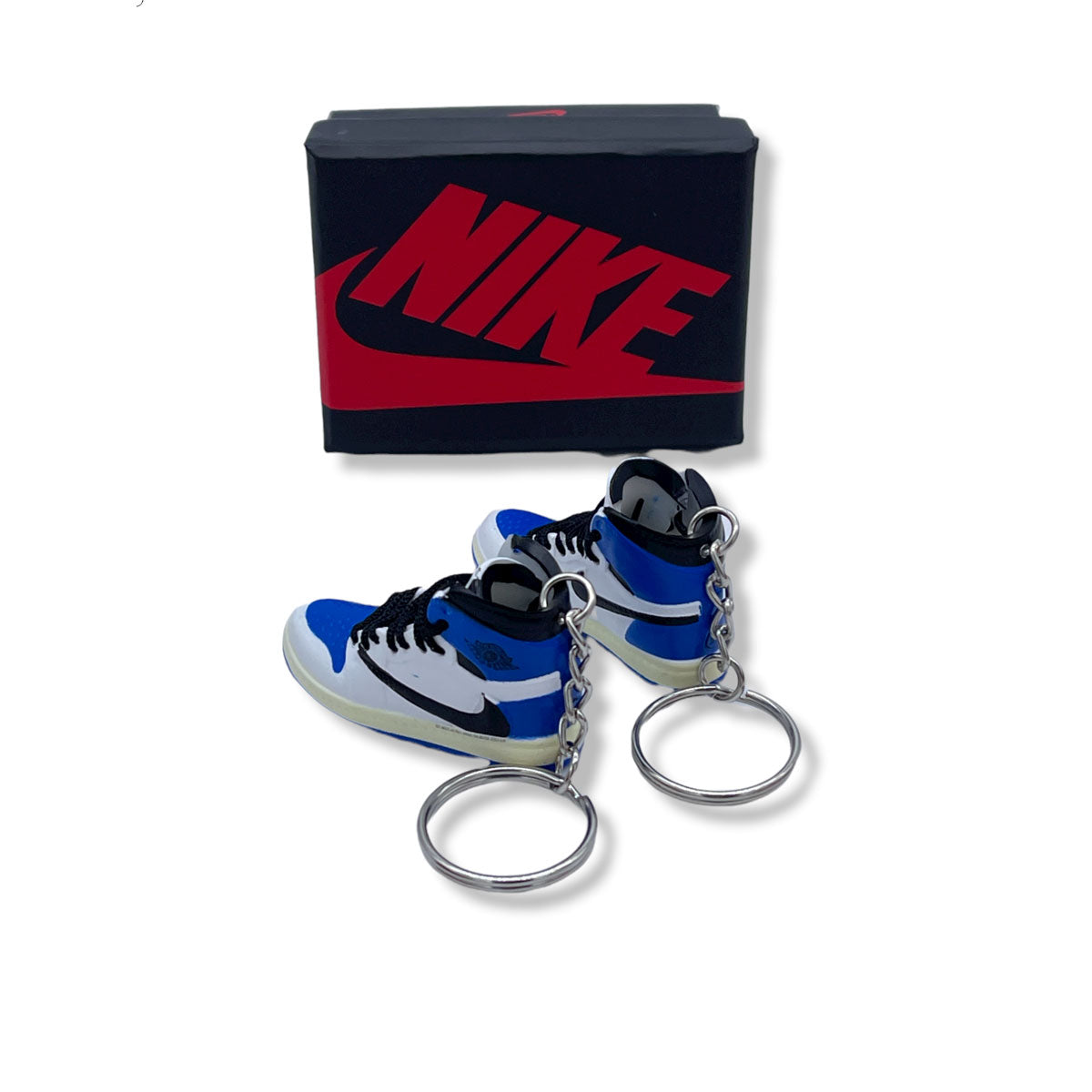 3D Sneaker Keychain- Air Jordan 1 High Travis Scott Fragment Pair