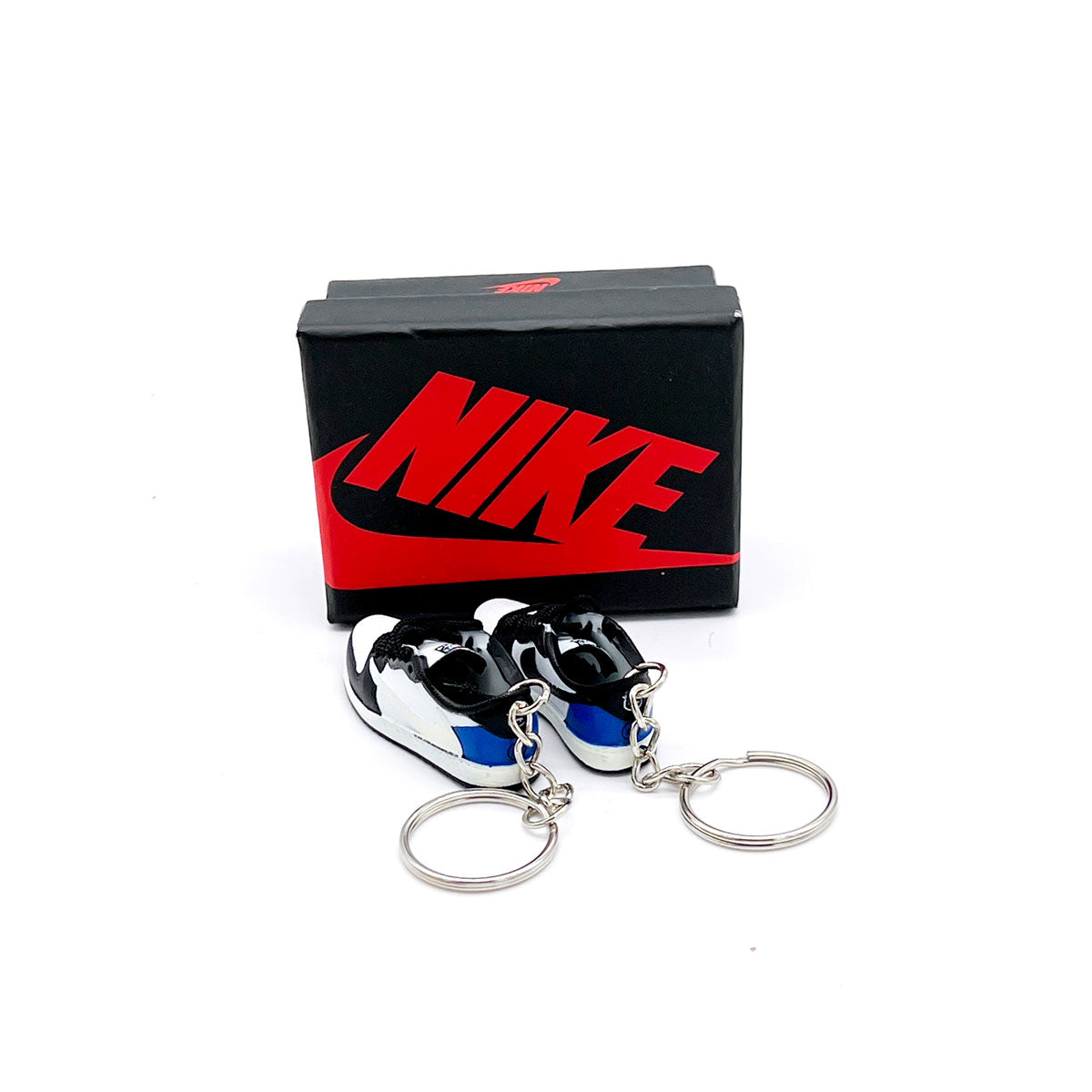 3D Sneaker Keychain- Air Jordan 1 Low Travis Scott Fragment Pair - KickzStore