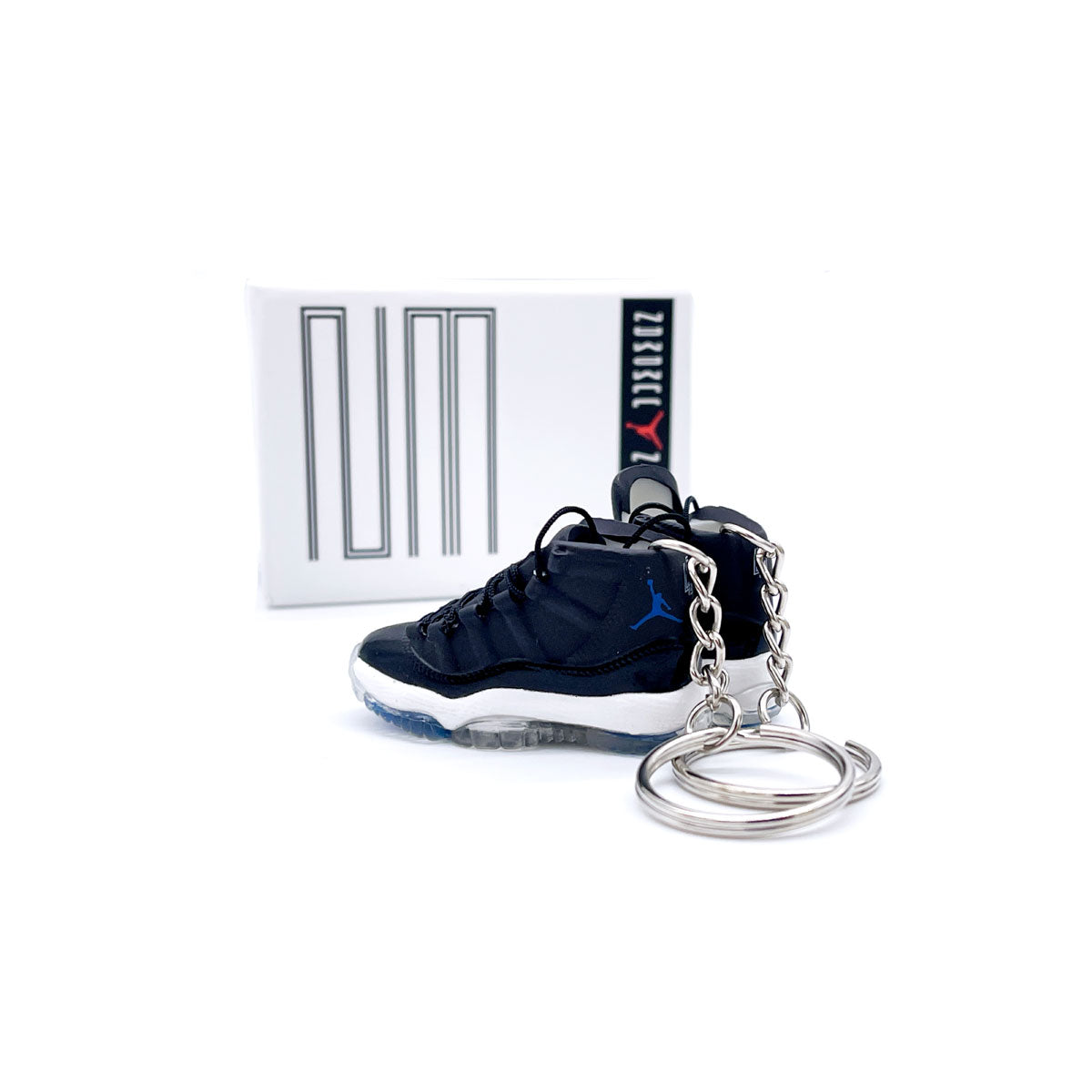 3D Sneaker Keychain- Air Jordan 11 Space Jam Pair