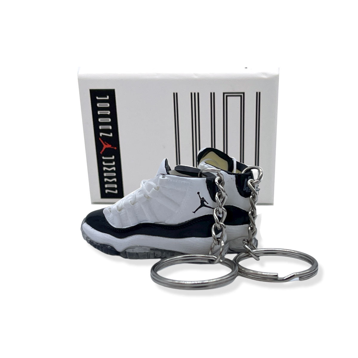 3D Sneaker Keychain- Air Jordan 11 Concord Pair