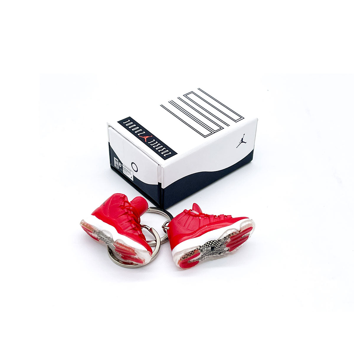 3D Sneaker Keychain- Air Jordan 11 Win Like 96 Pair - KickzStore