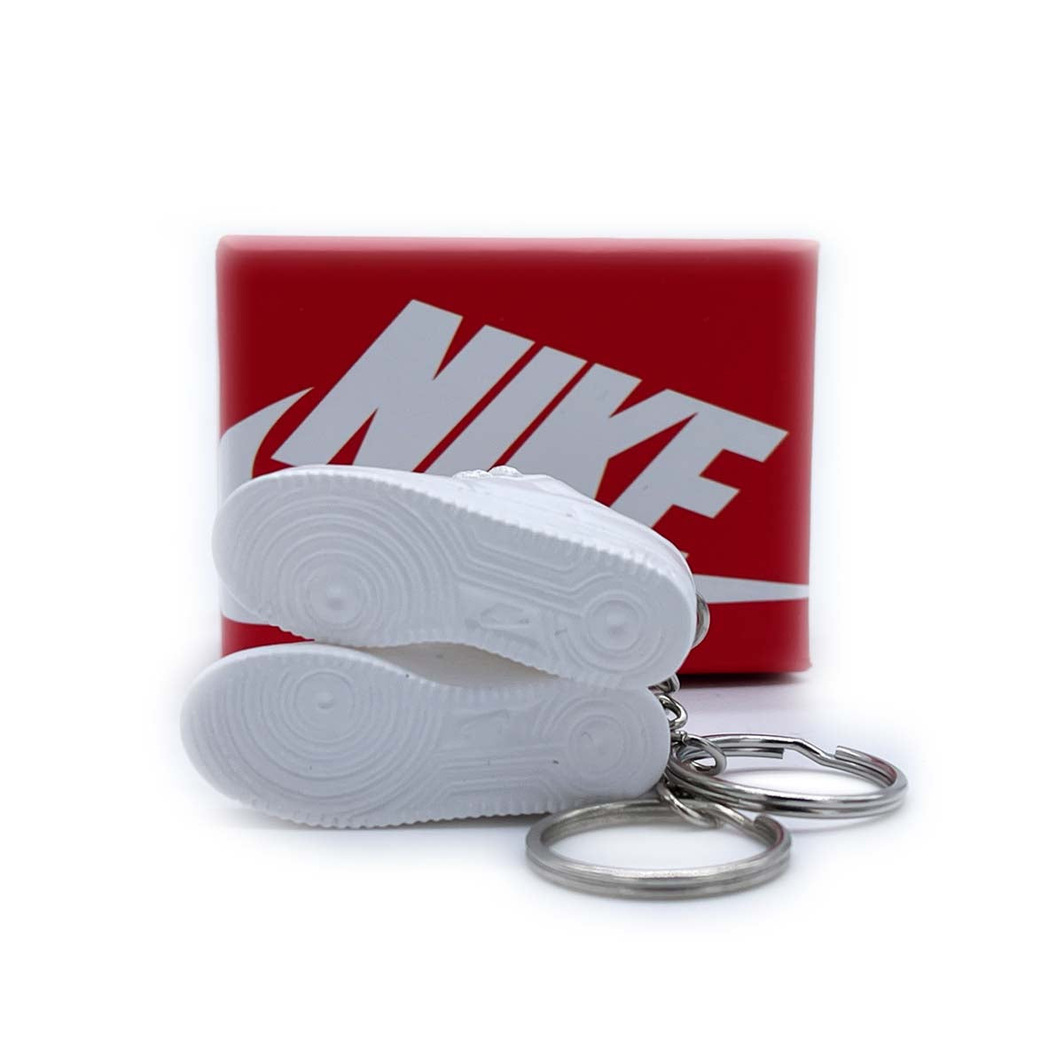 3D Sneaker Keychain- Air Force 1 Low White Pair