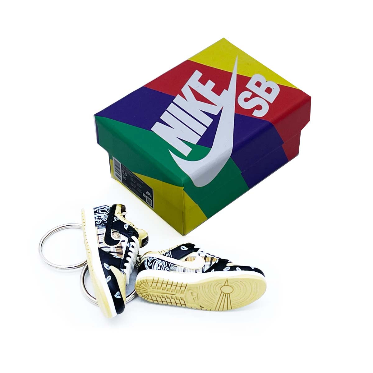 3D Sneaker Keychain- Nike SB Dunk Low Travis Scott Pair - KickzStore