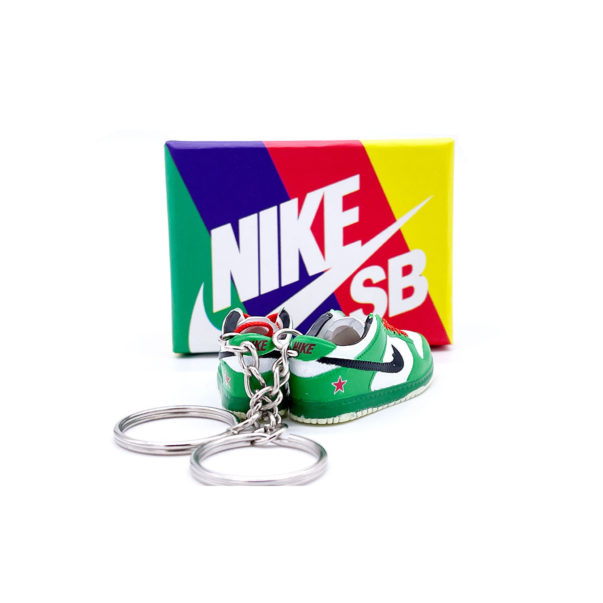 3D Sneaker Keychain- Nike SB Dunk Low Heineken Pair