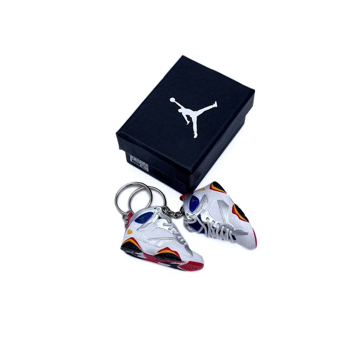 3D Sneaker Keychain- Air Jordan 7 Olympic Pair - KickzStore