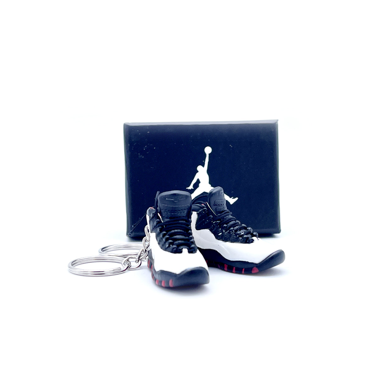 3D Sneaker Keychain- Air Jordan 10 Chicago Pair