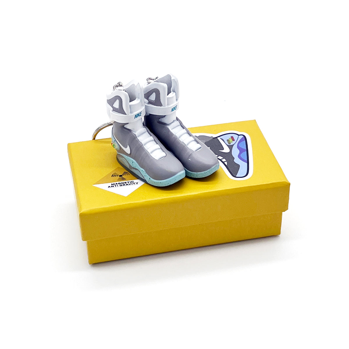 3D Sneaker Keychain- Nike Air Mag Back To The Future Pair - KickzStore