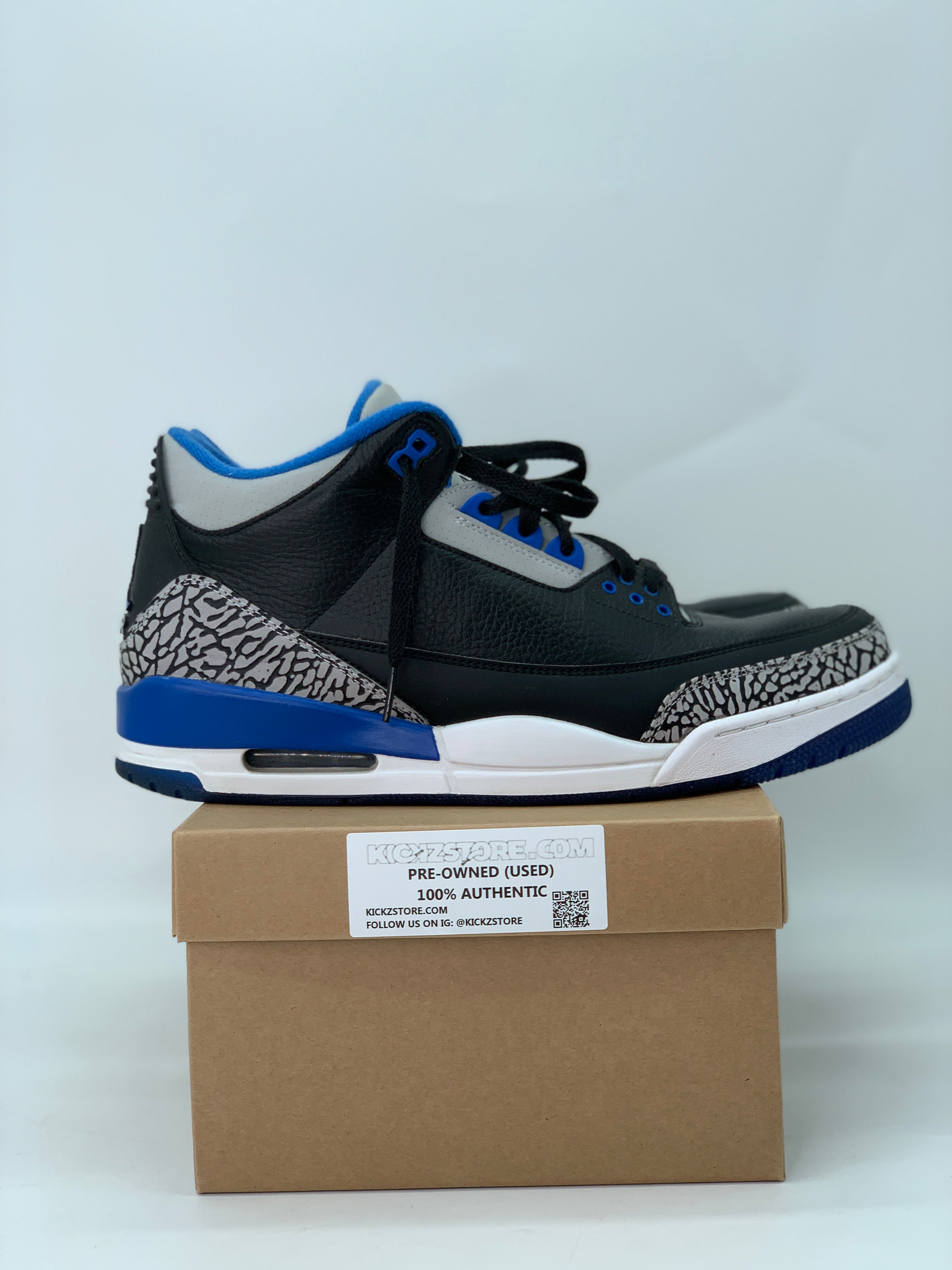 Air Jordan Men's 3 Retro 'Sport Blue' (Pre-Owned) - KickzStore