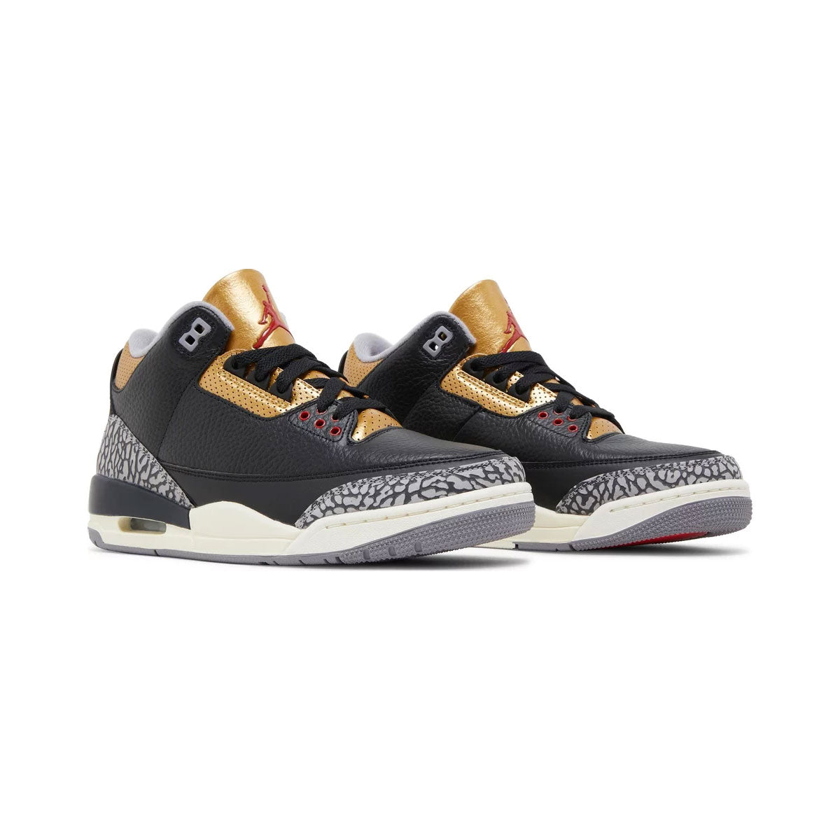 Air Jordan 3 Retro Black Cement Gold - KickzStore