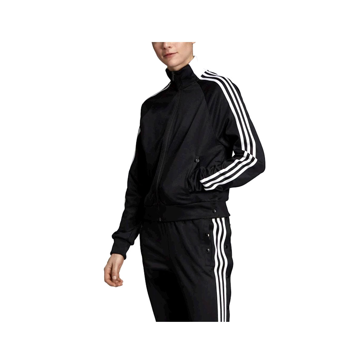 Adidas Women's ID 3-Stripes Snap Track Top