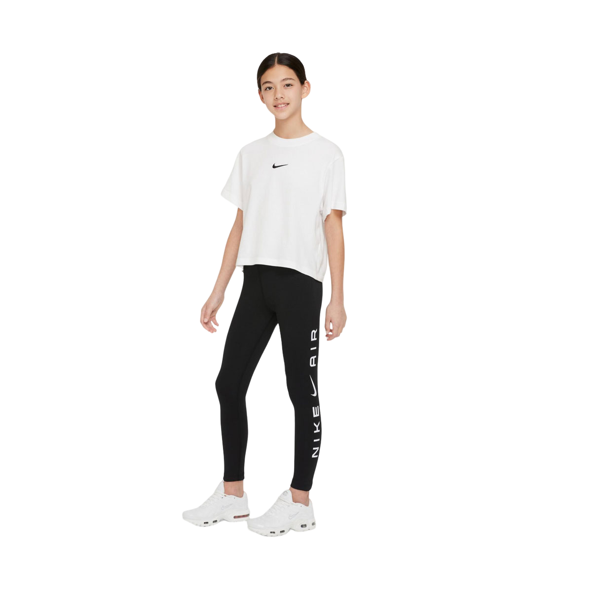 Nike Girls Air Essential Mid-Rise Leggings